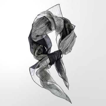 Silk Scarf - Midnight Ficus